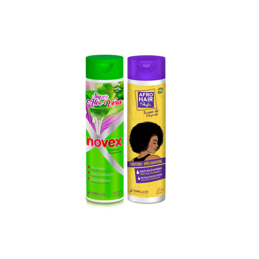 Novex Aloe Vera shampoo and Afro conditioner